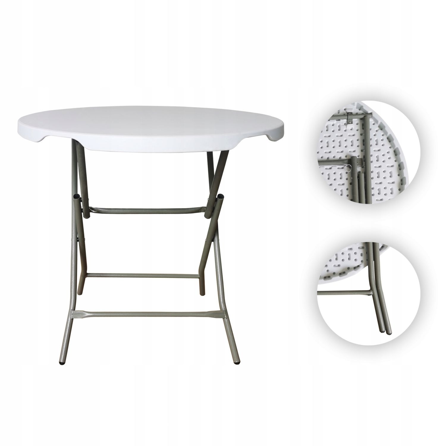 NUFORMA Ronde Inklapbare Cateringtafel 80cm - Compact opvouwbaar