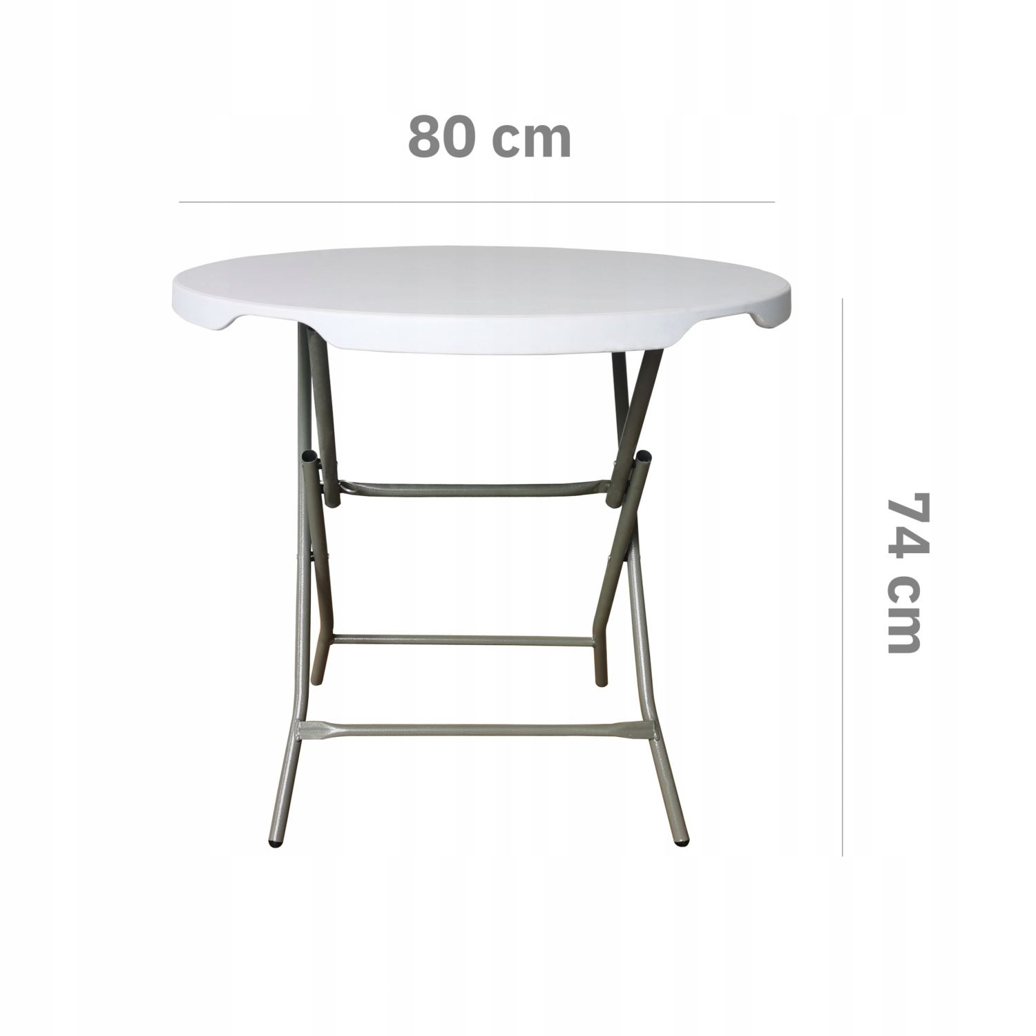 NUFORMA Ronde Inklapbare Cateringtafel 80cm - Compact opvouwbaar