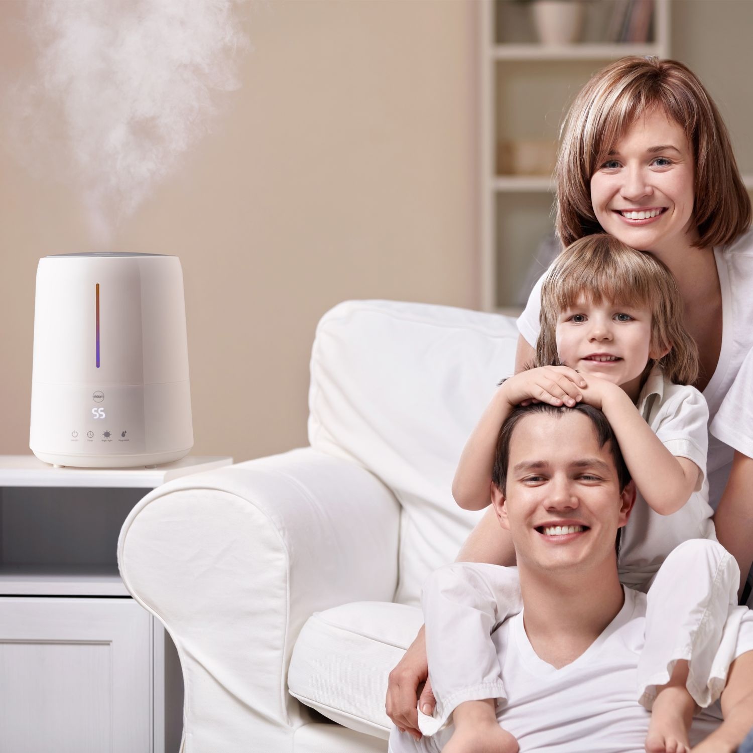 ELDOM Ultrasone luchtbevochtiger NU30 - 4,5L tank en aromatherapie