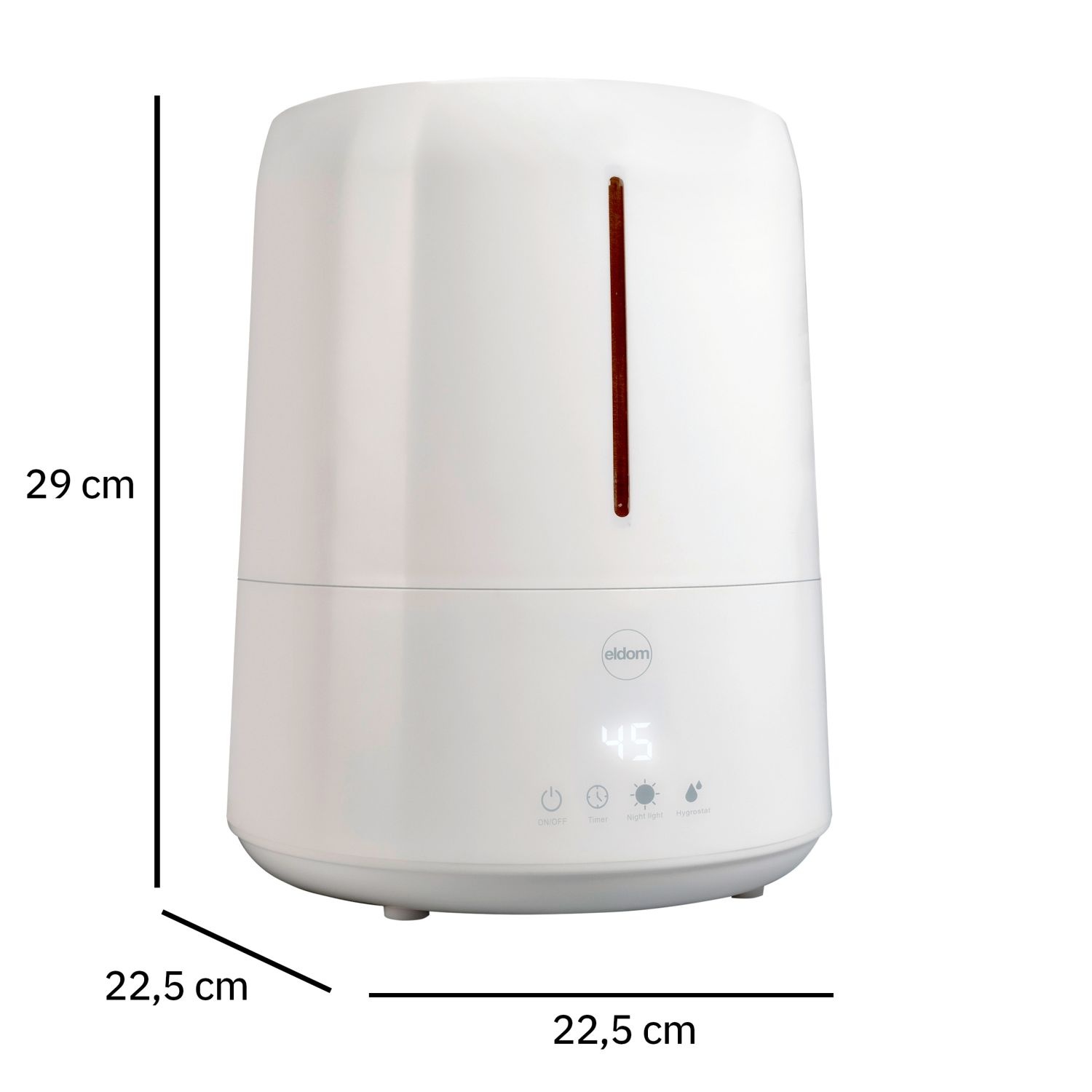 ELDOM Ultrasone luchtbevochtiger NU30 - 4,5L tank en aromatherapie