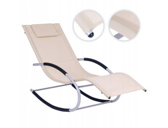 GARDENSELECT Schommelligbed Beige - Ergonomisch met schommelfunctie