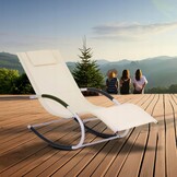 GARDENSELECT Schommelligbed Beige - Ergonomisch met schommelfunctie