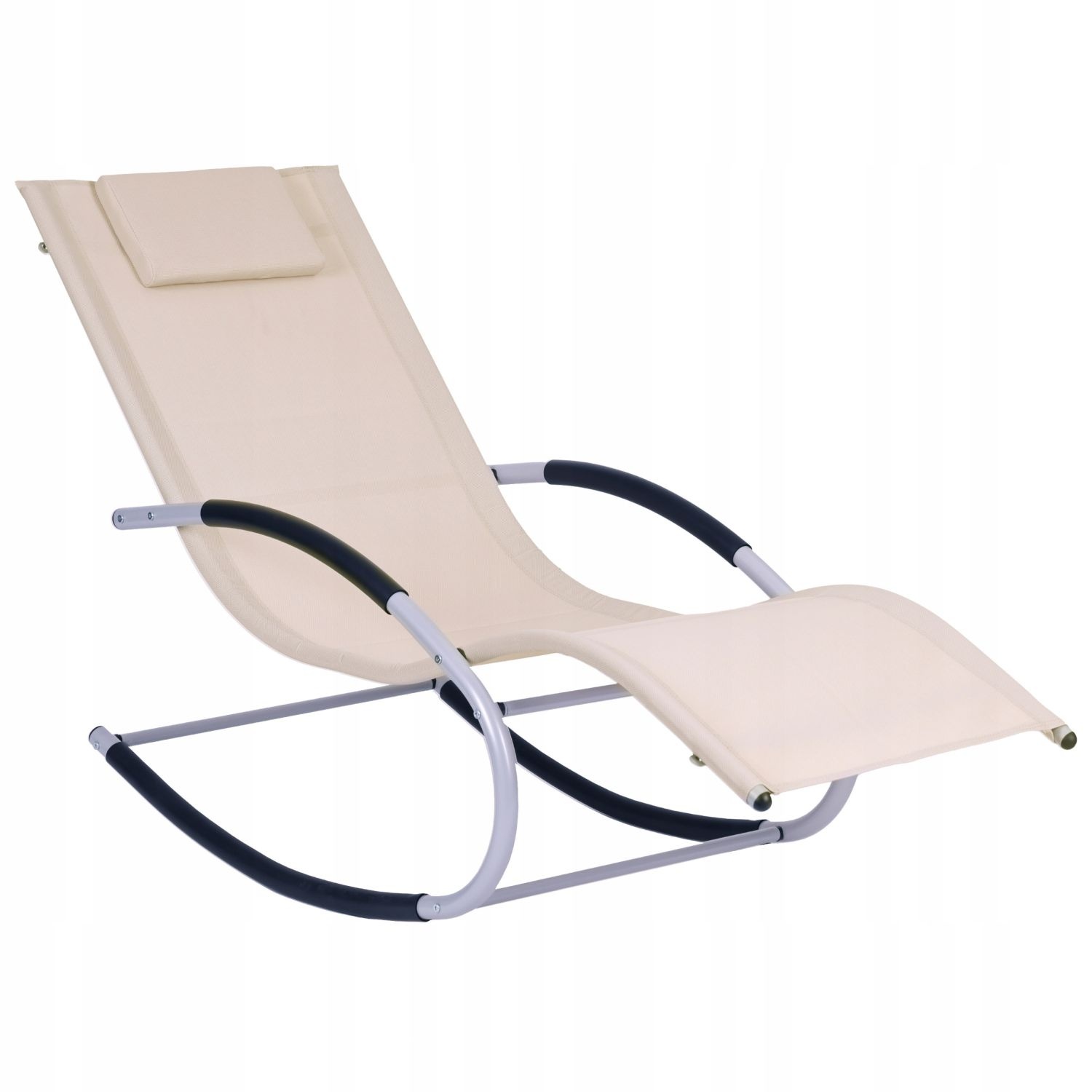 GARDENSELECT Schommelligbed Beige - Ergonomisch met schommelfunctie