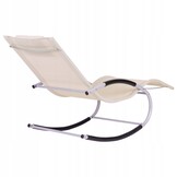 GARDENSELECT Schommelligbed Beige - Ergonomisch met schommelfunctie