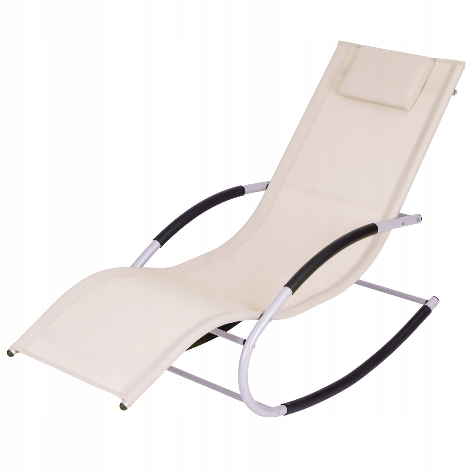 GARDENSELECT Schommelligbed Beige - Ergonomisch met schommelfunctie