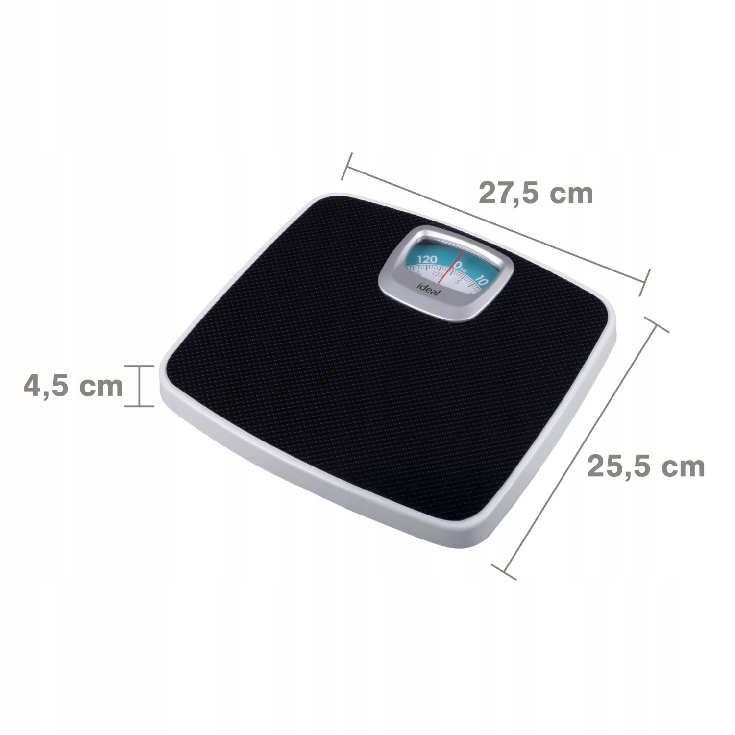 IDEAL Mechanische Badkamerweegschaal IZ9202 - Werkt zonder batterijen