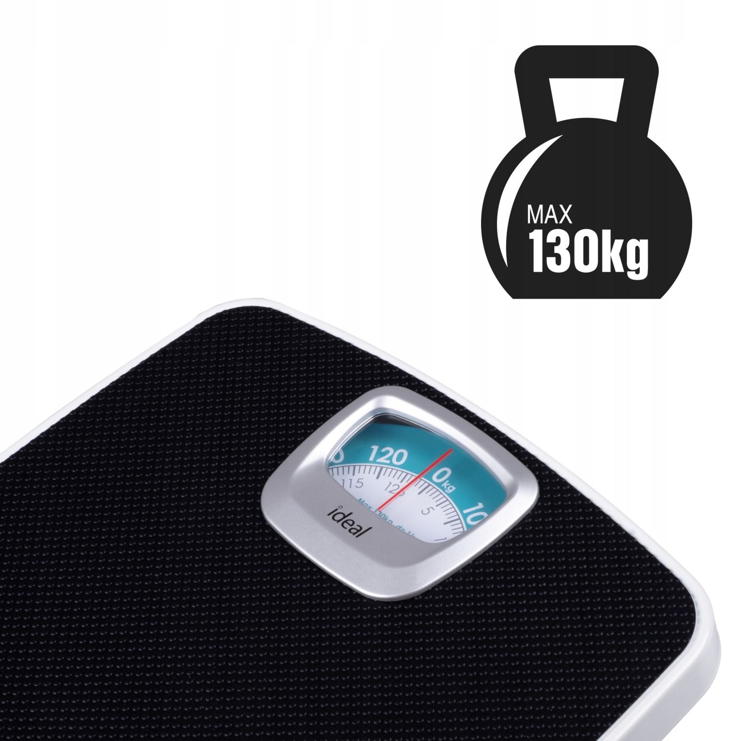 IDEAL Mechanische Badkamerweegschaal IZ9202 - Werkt zonder batterijen