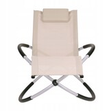 GARDENSELECT Tuinligstoel GANDIA - Grijs met schommelfunctie