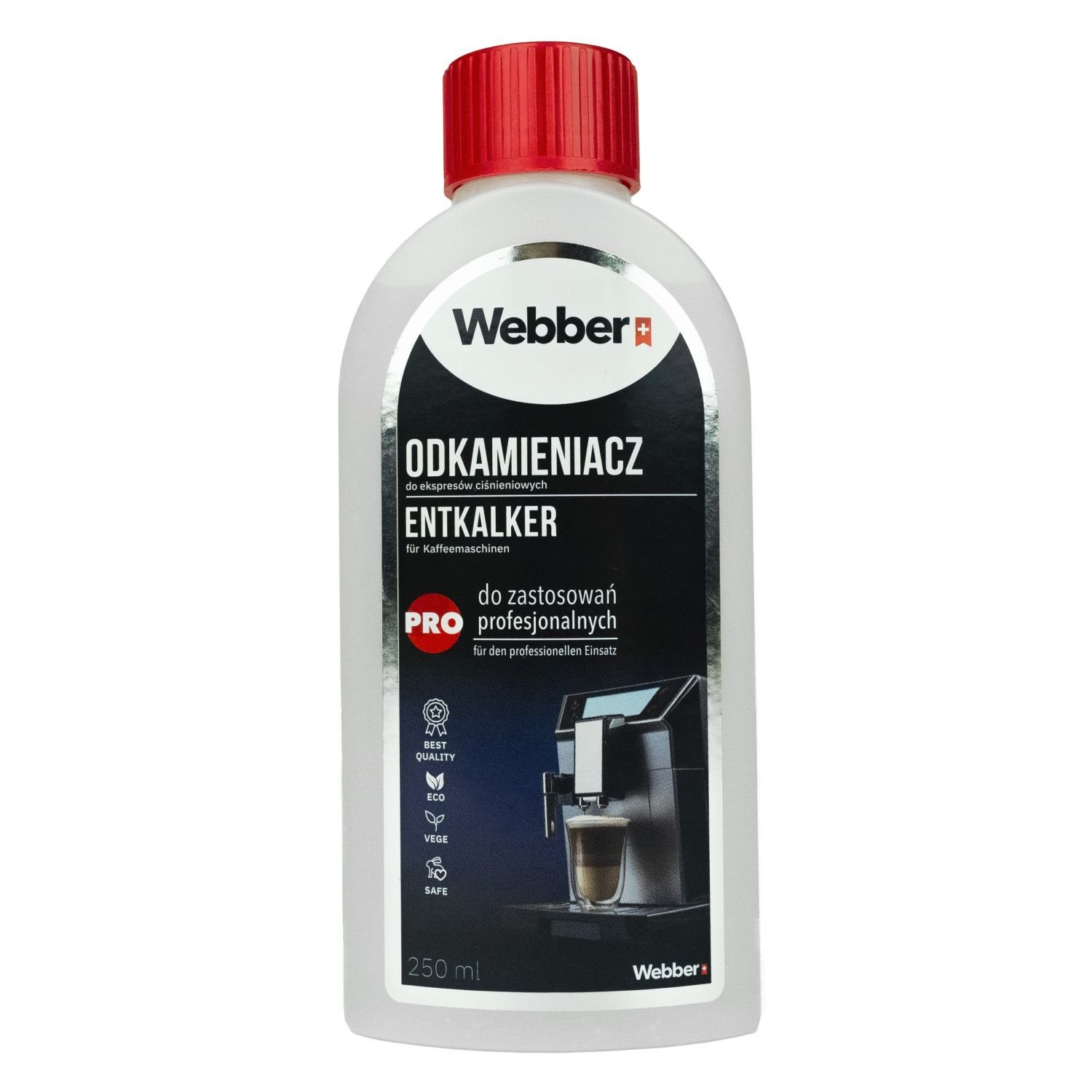 Webber Ontkalker Koffiemachine 250 ml - Behoudt de Pure Koffiesmaak