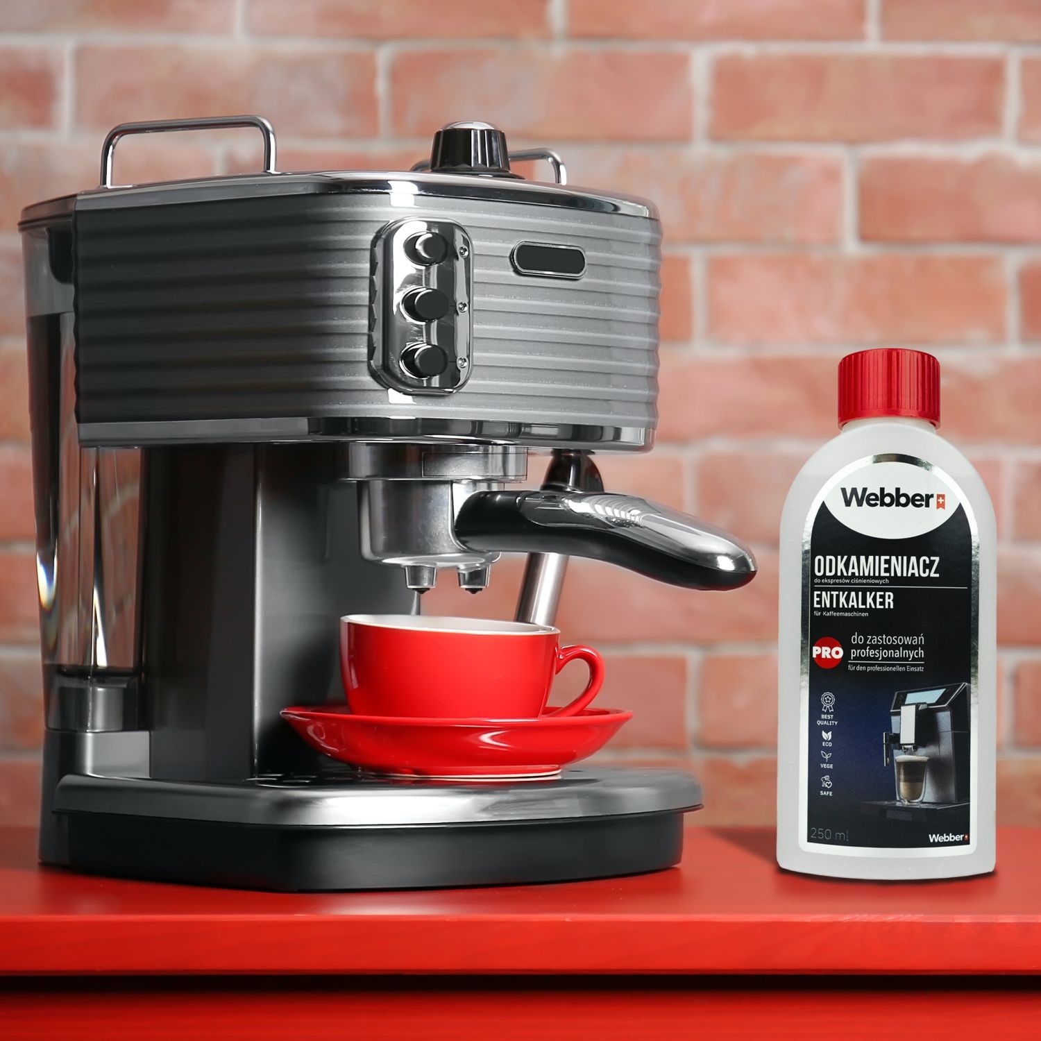 Webber Ontkalker Koffiemachine 250 ml - Behoudt de Pure Koffiesmaak