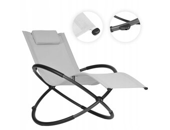 GARDENSELECT Tuinligstoel IBIZA - Ergonomisch Ligbed met Schommelfunctie