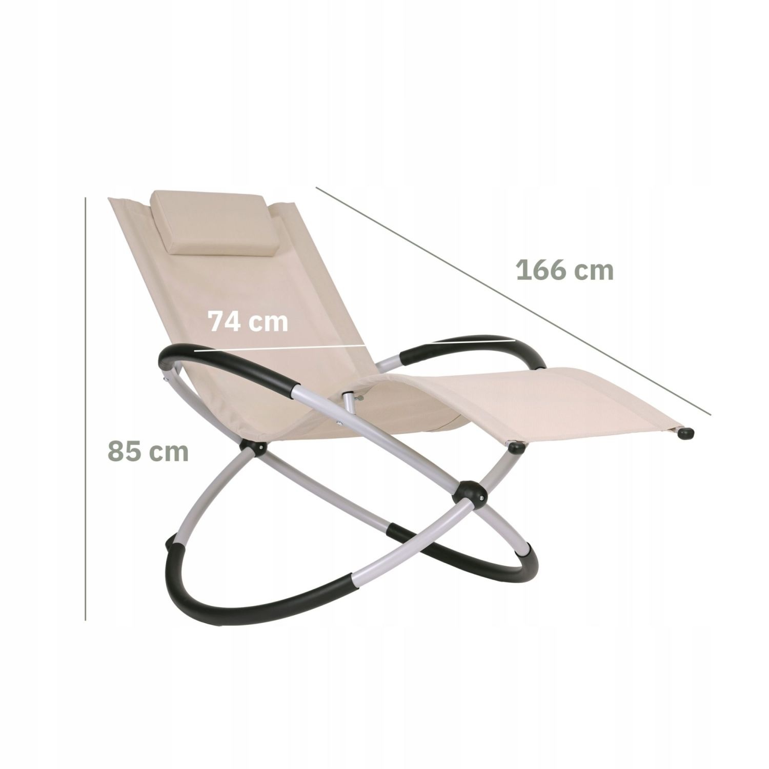 GARDENSELECT Tuinligstoel IBIZA - Schommelen in Zero Gravity