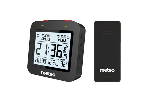 METEO klok met thermometer ZP34 - altijd de exacte tijd en temperatuur
