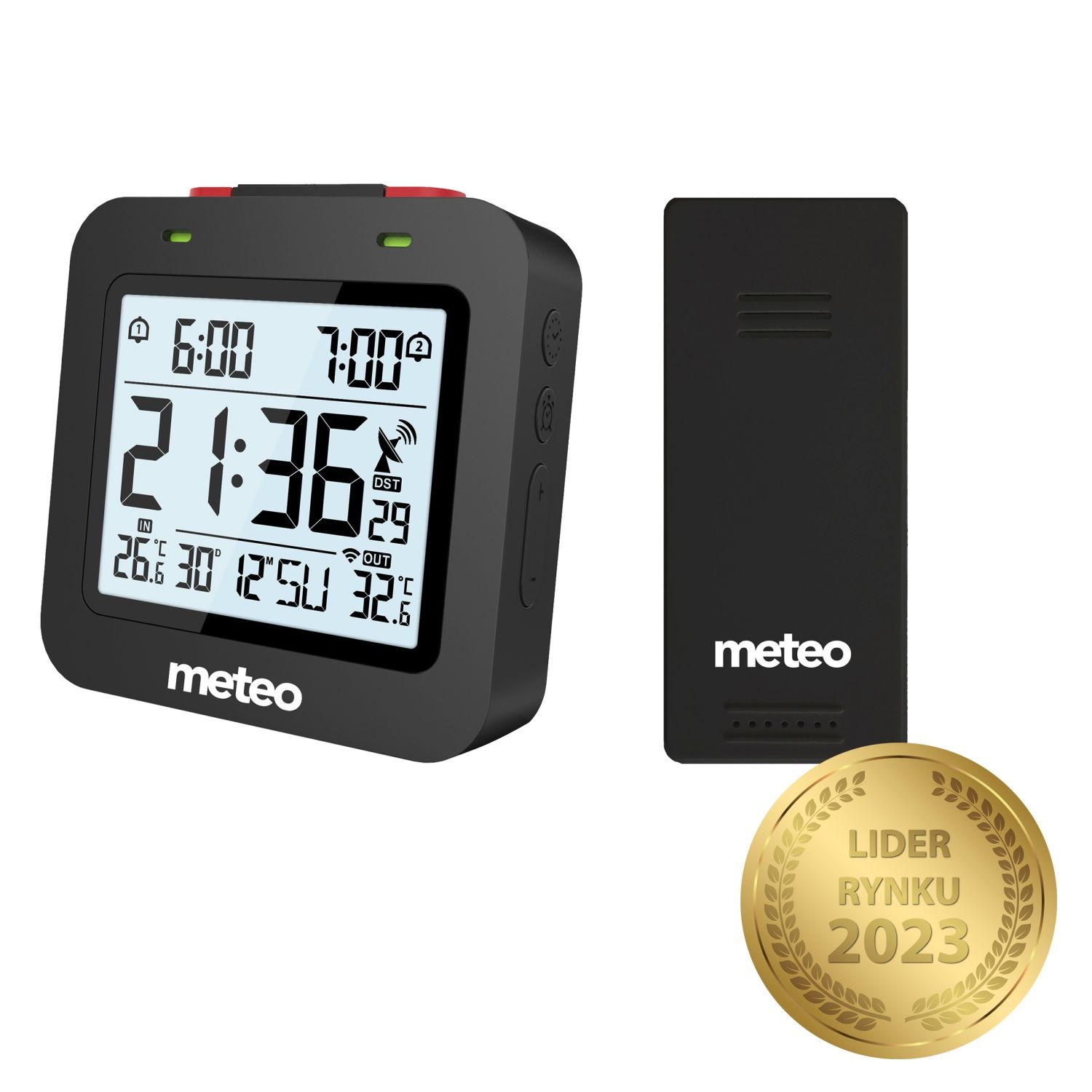 METEO klok met thermometer ZP34 - altijd de exacte tijd en temperatuur