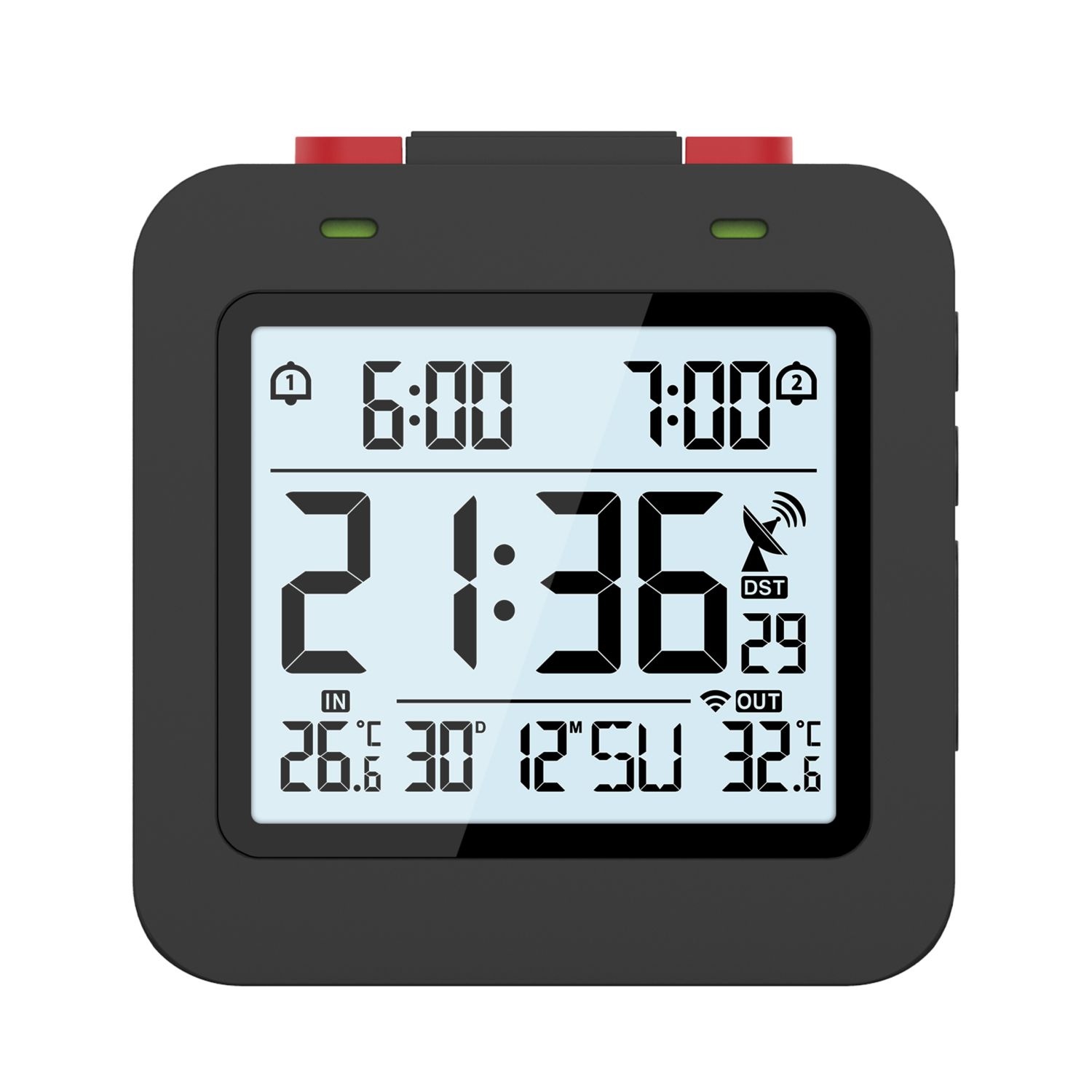 METEO klok met thermometer ZP34 - altijd de exacte tijd en temperatuur