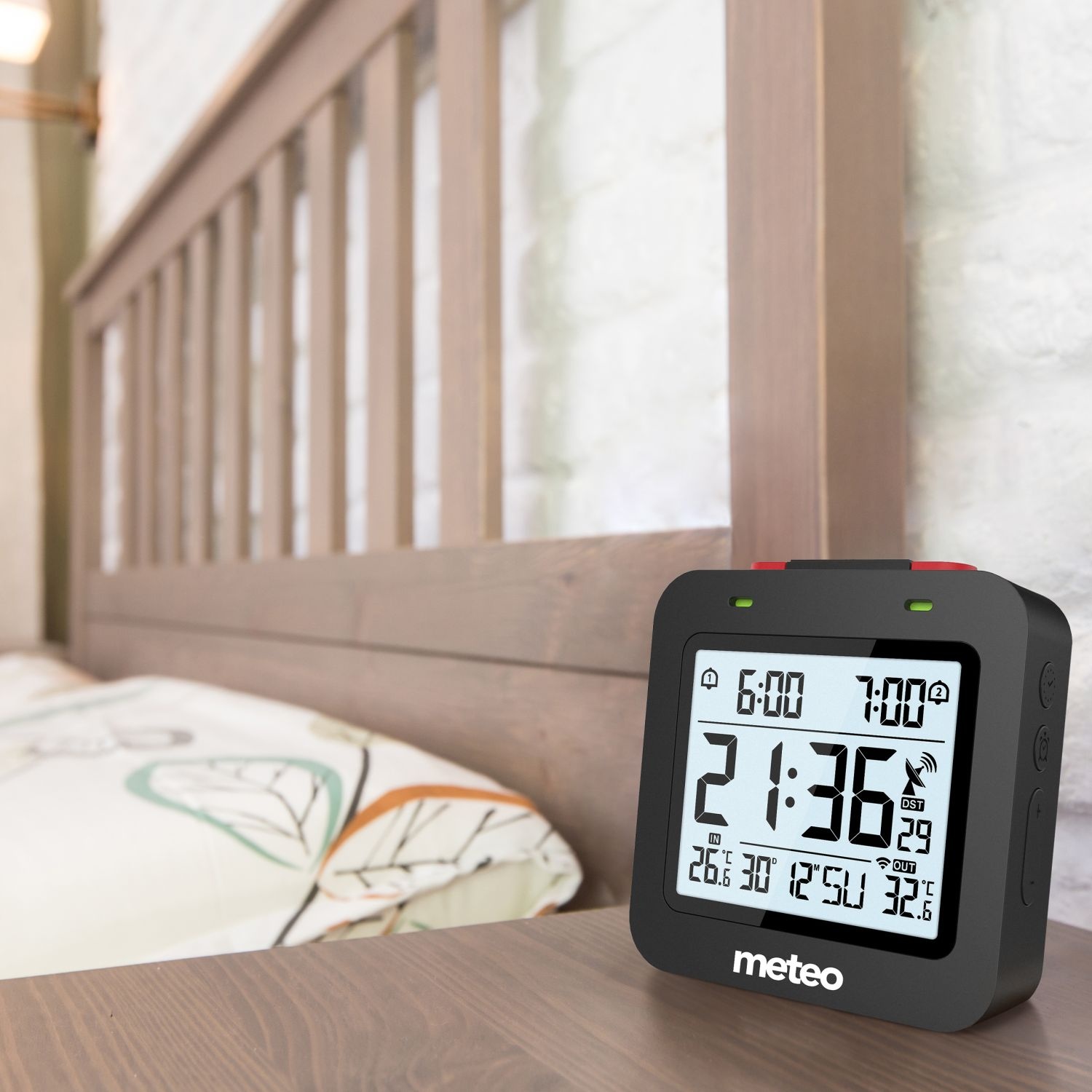 METEO klok met thermometer ZP34 - altijd de exacte tijd en temperatuur