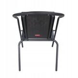 NUFORMA Polyrotan Tuinset Zwart - Tafel en 2 Stoelen voor Balkon