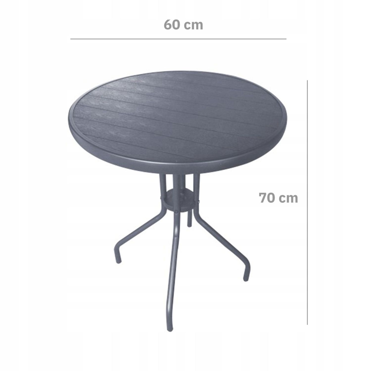 NUFORMA Tuinset Grijs - Compacte Bistroset met Weerbestendig Rattan