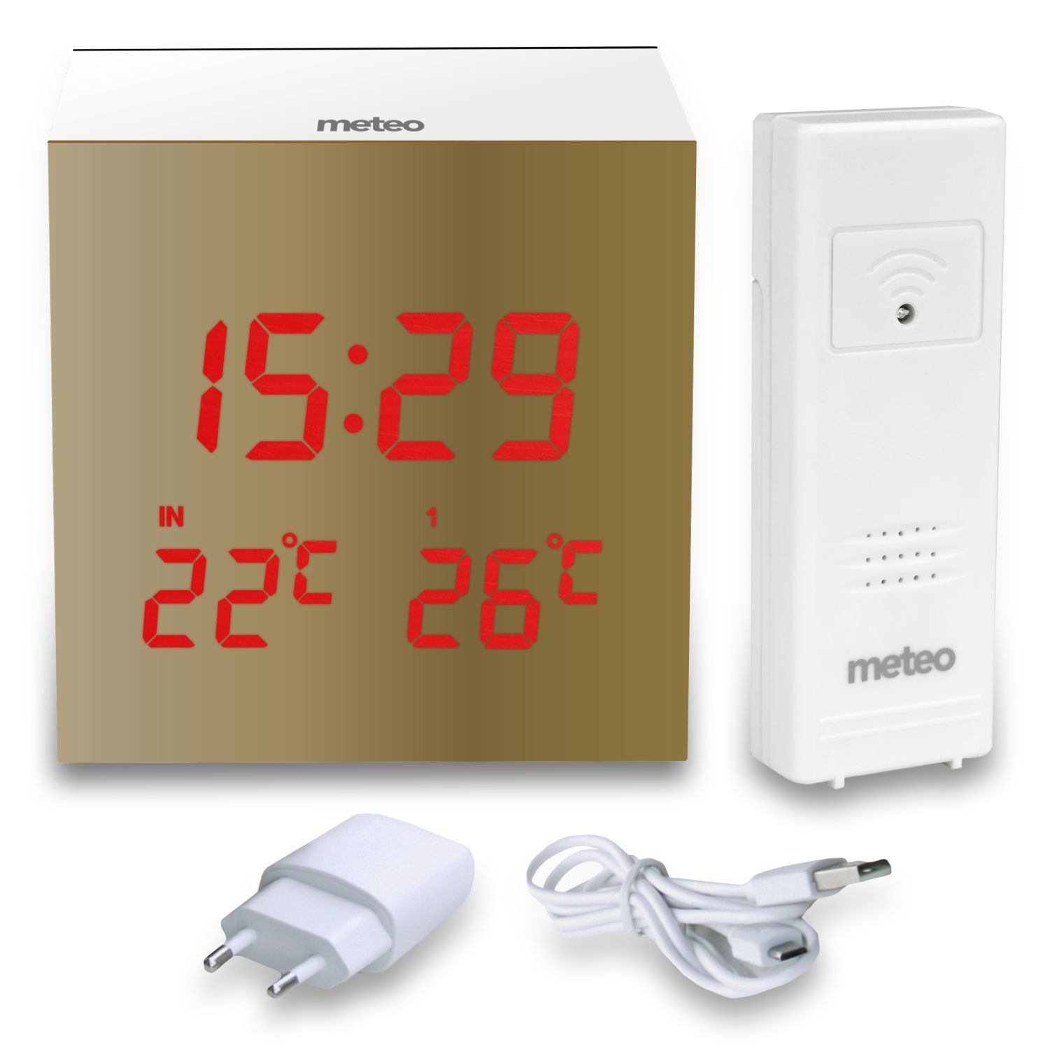 METEO ZP28 Klok - Compact Weerstation met Draadloze Buitensensor