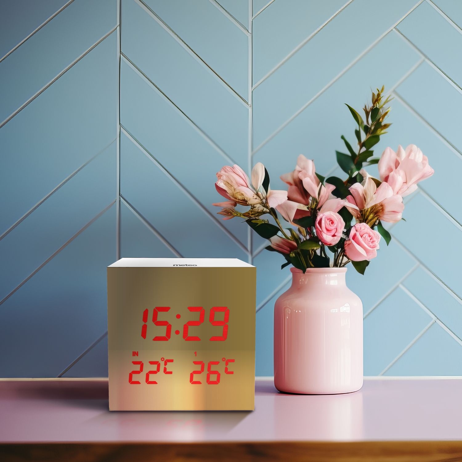 METEO ZP28 Klok - Compact Weerstation met Draadloze Buitensensor