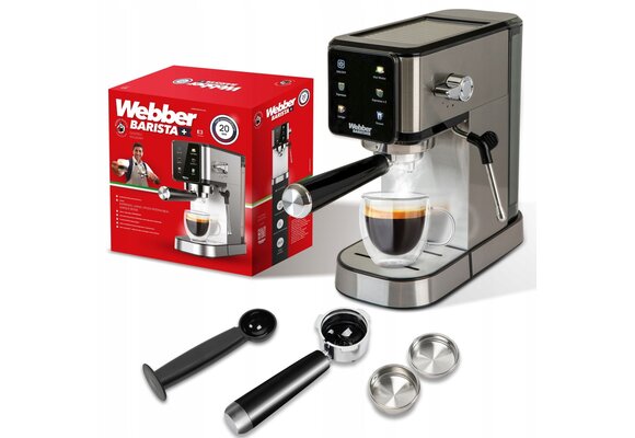 Webber Barista E3 CARTAGO Piston Espressomachine - 20 Bar & Melkschuim