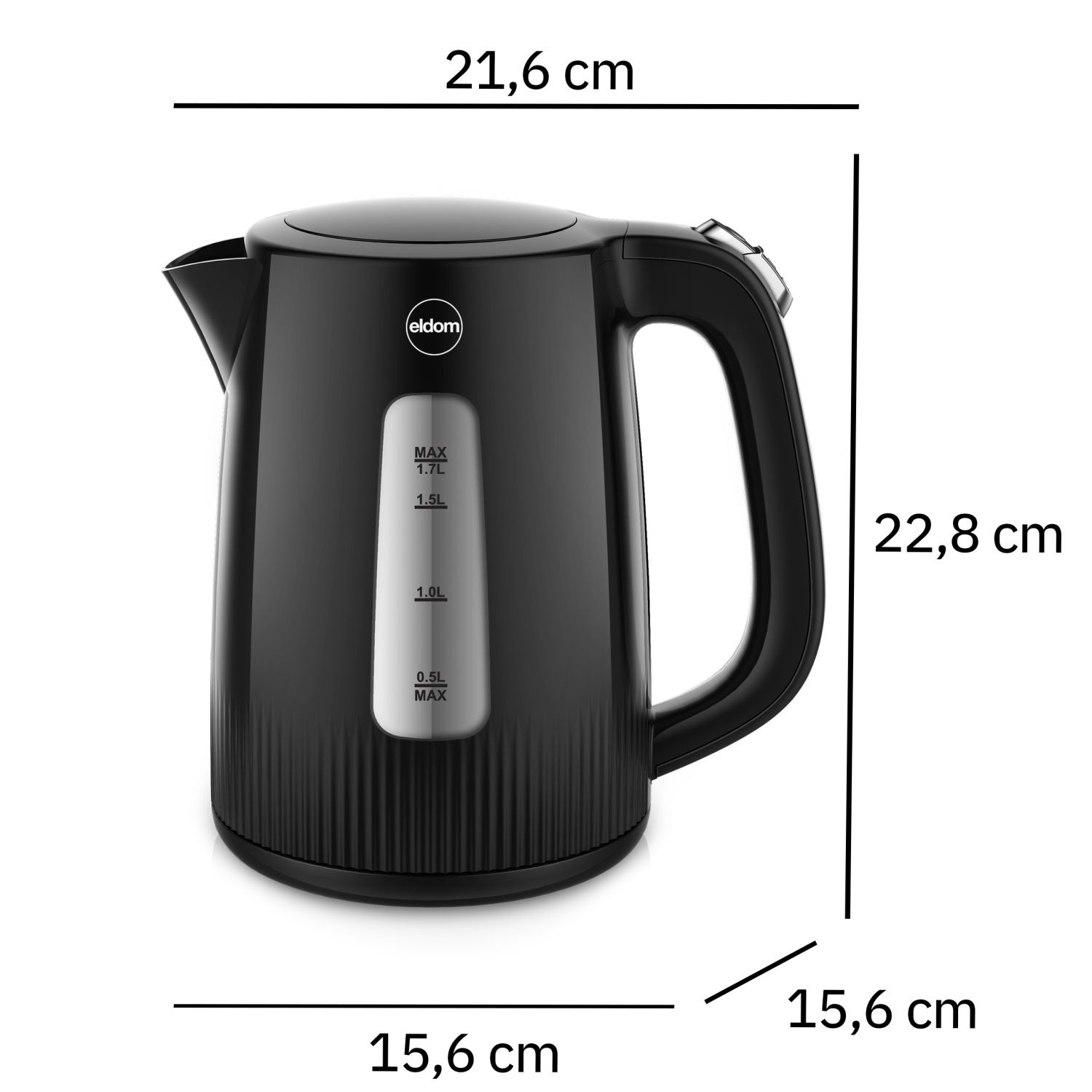 Eldom Waterkoker C225 - Razendsnel koken in 1 minuut en 40 seconden