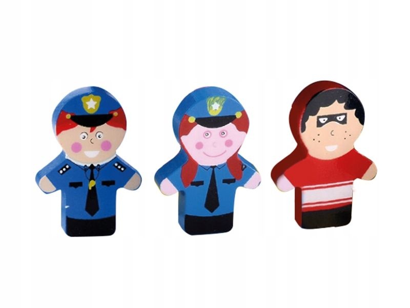 PAN PATYK Houten Politiebureau - Inclusief Helikopter en 3 Figuren