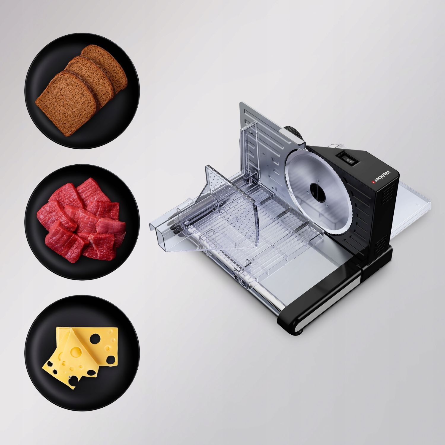 Webber SCHARF MS02 Elektrische Snijmachine - Inklapbaar & RVS Mes