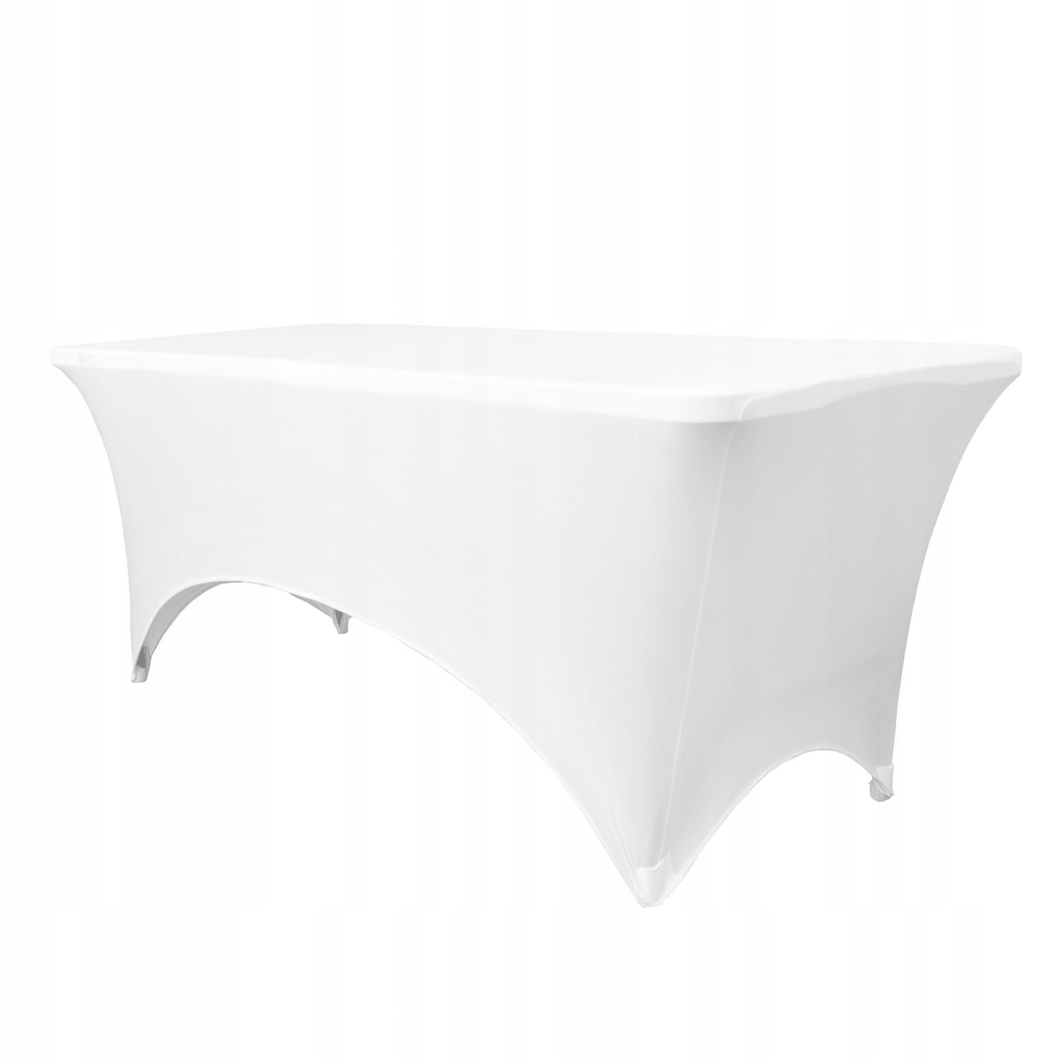 AGD SELECT Witte Stretch Tafelhoes 180cm - Kreukvrij en Stijlvol