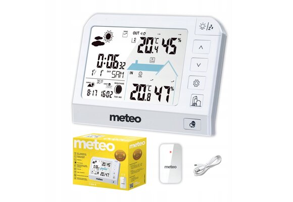METEO Weerstation SP204 - Met buitensensor en DCF-tijdsynchronisatie