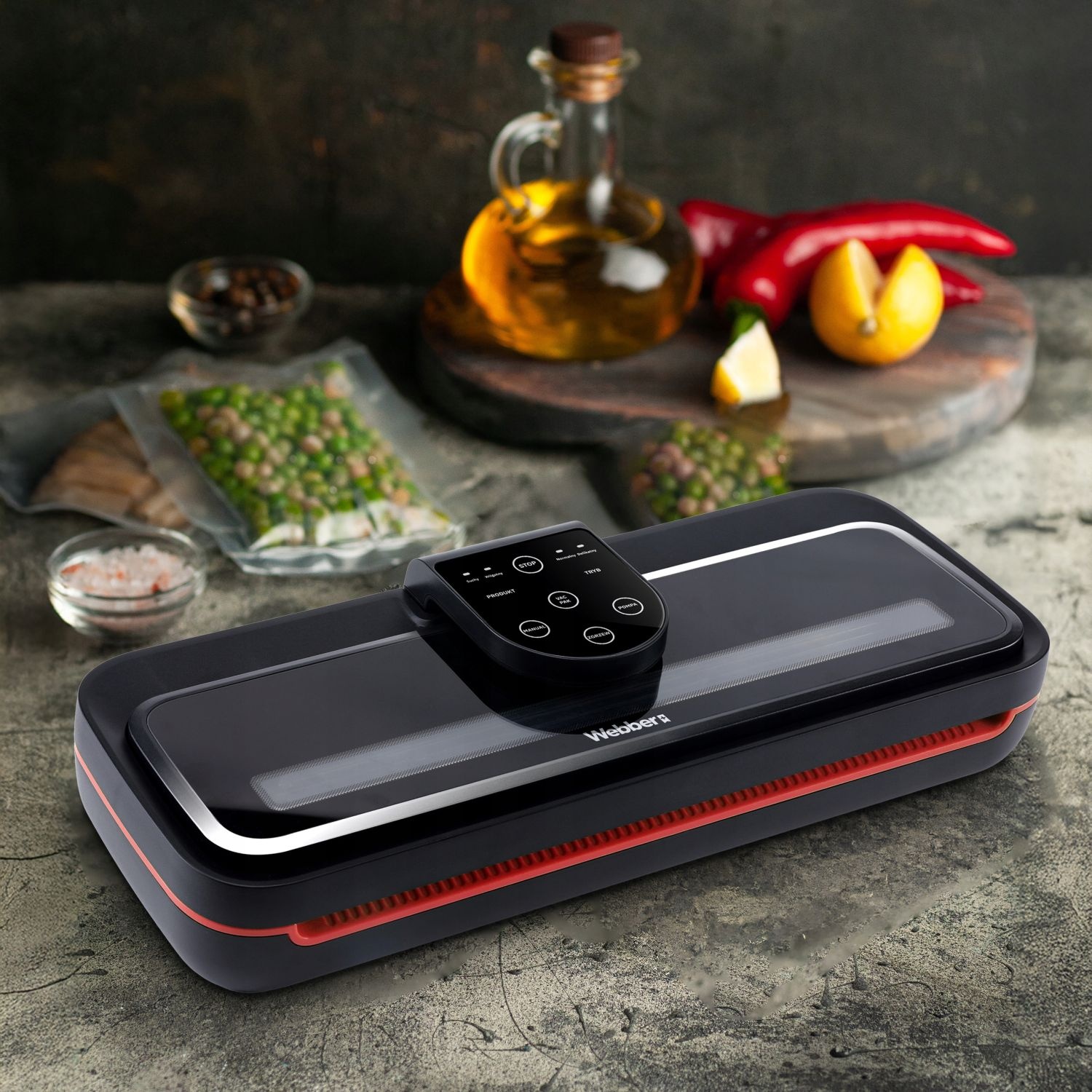 WEBBER V217 Automatische Vacuümsealer - One Touch Bediening