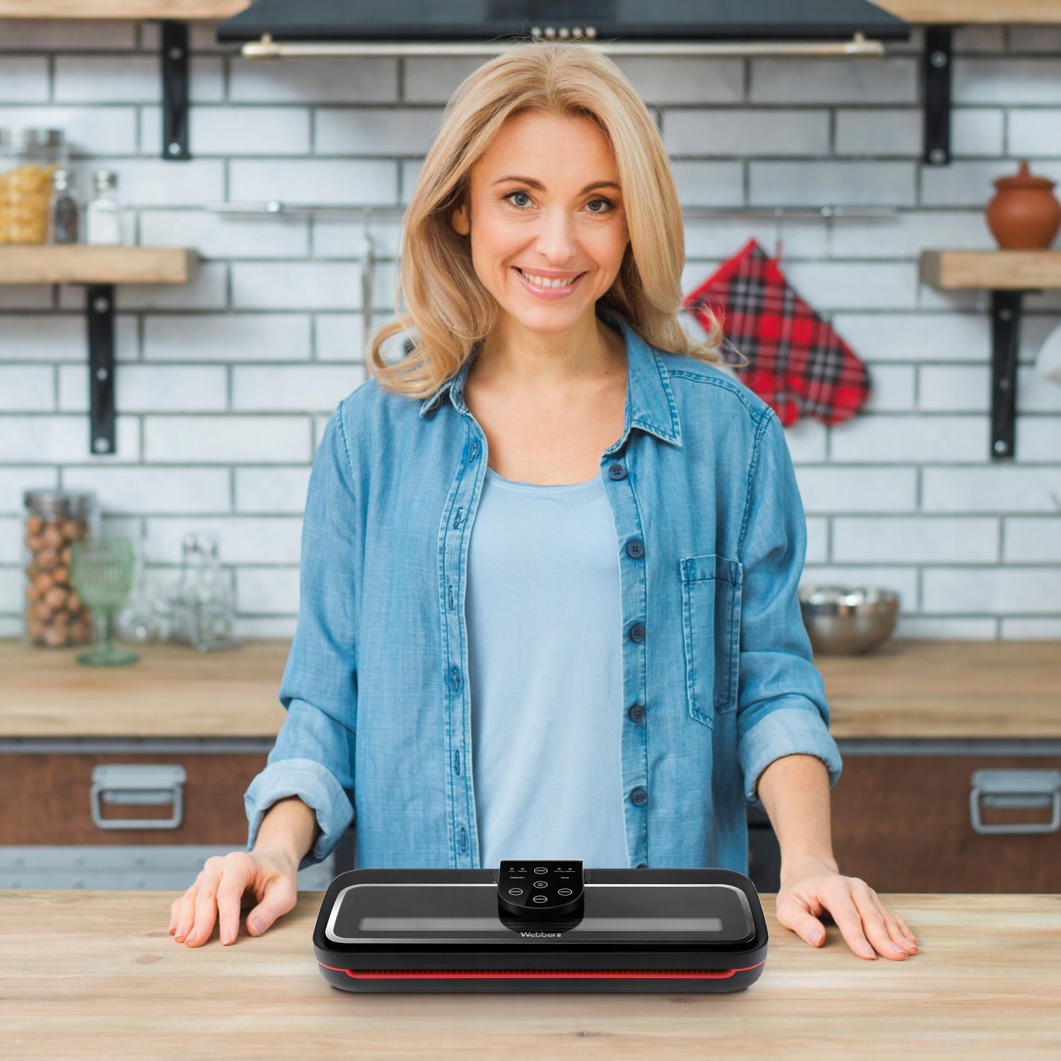 WEBBER V217 Automatische Vacuümsealer - One Touch Bediening