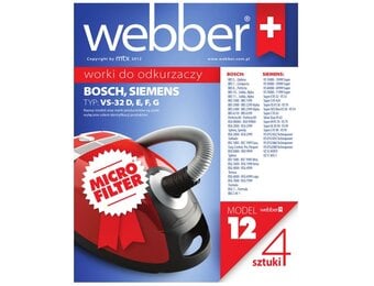 Webber Stofzuigerzakken Siemens VS32 - Behoudt Maximale Zuigkracht
