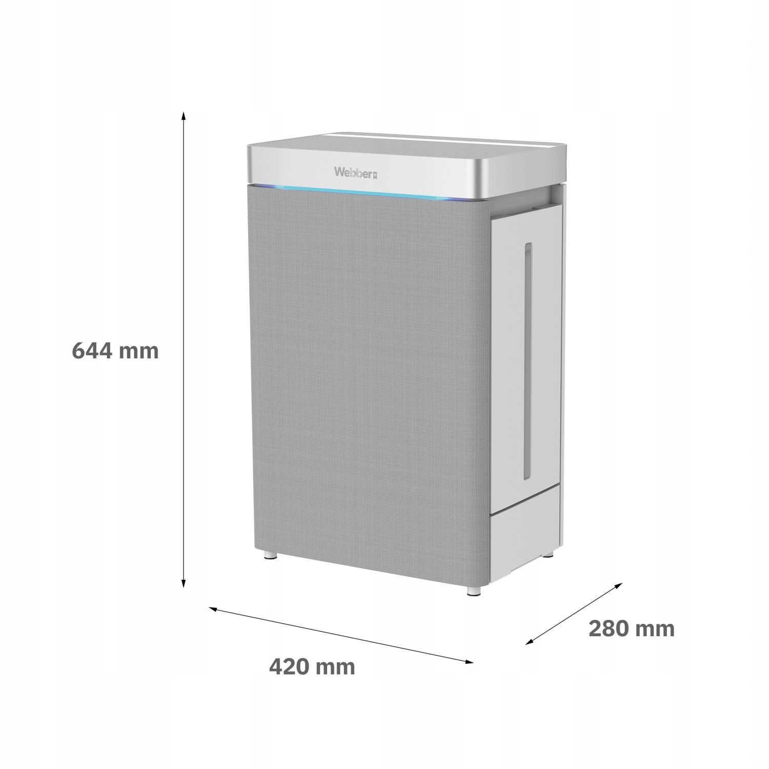 Webber AP9750 Luchtreiniger en Bevochtiger - 5-traps HEPA13 & UV-C