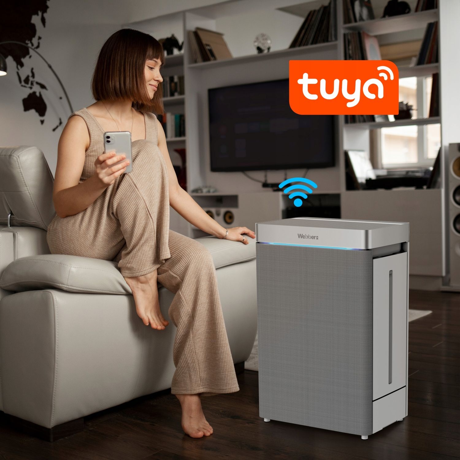 Webber AP9750 Luchtreiniger en Bevochtiger - 5-traps HEPA13 & UV-C