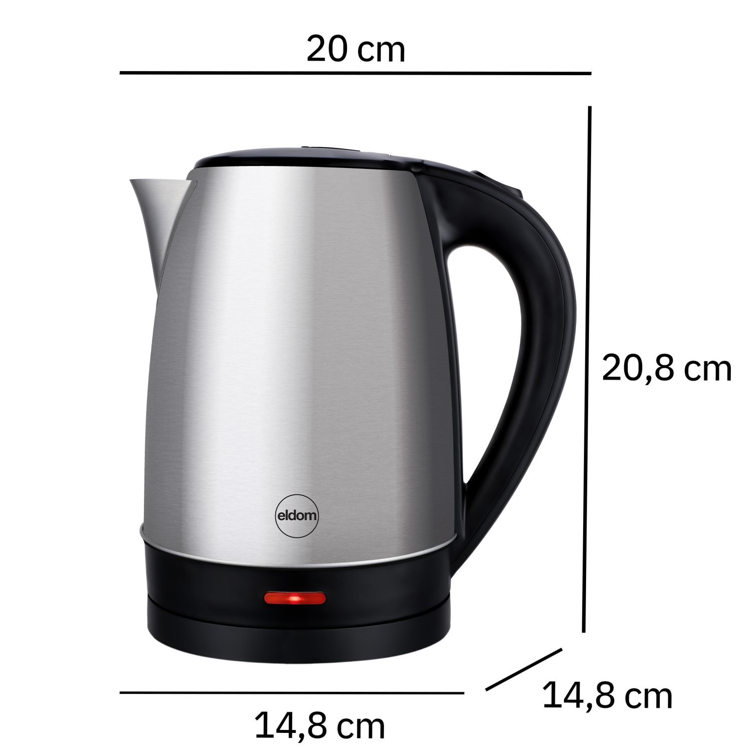ELDOM Elektrische Waterkoker CS20 - Snel Kokend Water in 2 Minuten