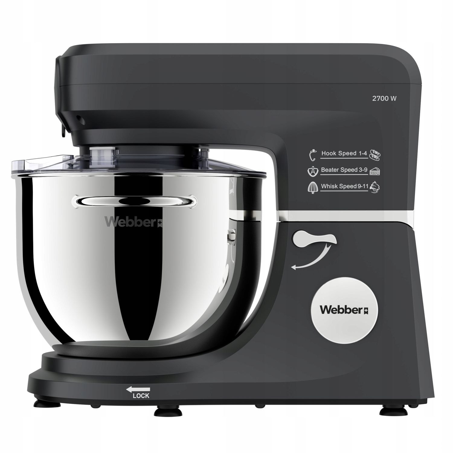 Webber Keukenrobot Modern SM17 - Krachtige 2700W met verwarmingsfunctie