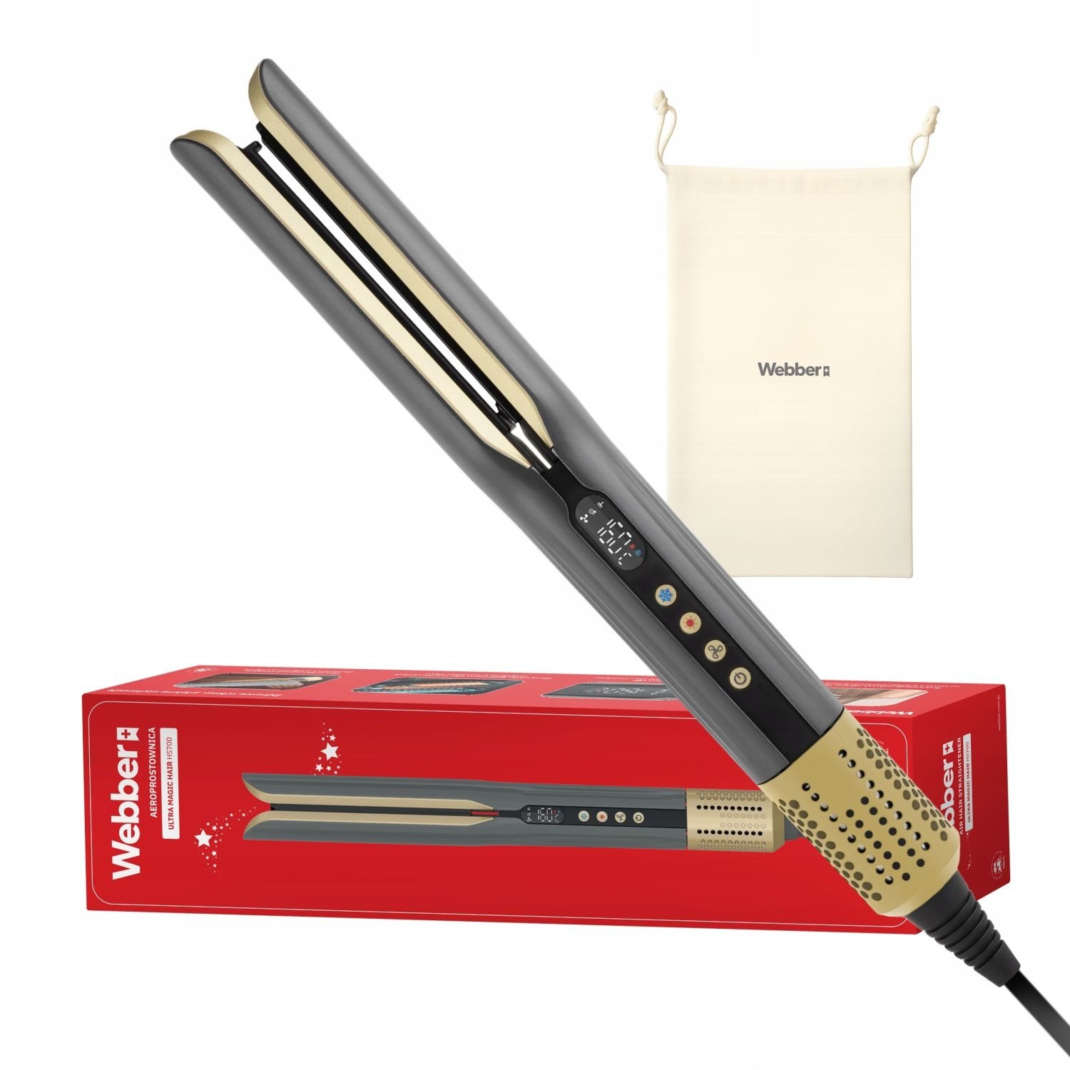 WEBBER HS700 Wet 2 Dry Stijltang - Droog en stijl voor pluisvrij haar