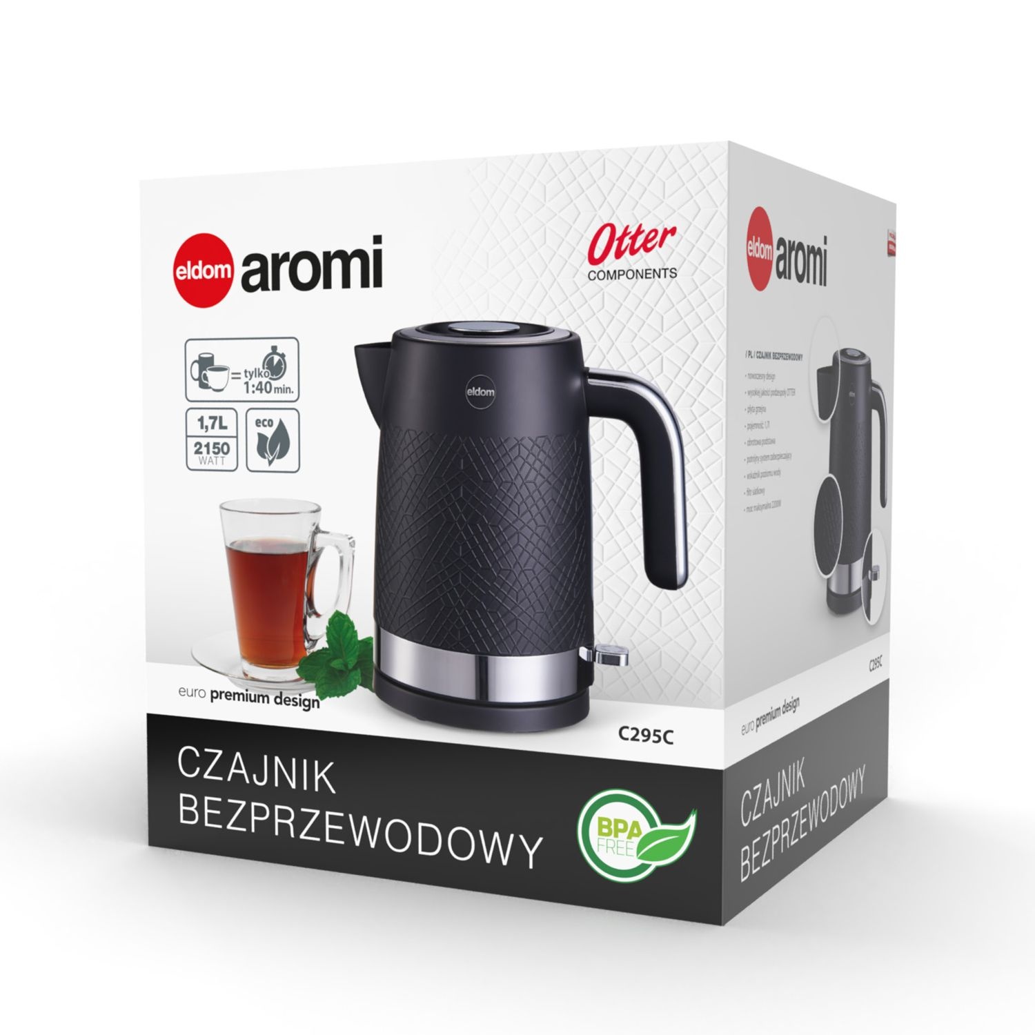 Eldom Elektrische Waterkoker C295 - 1,7L en BPA-vrij