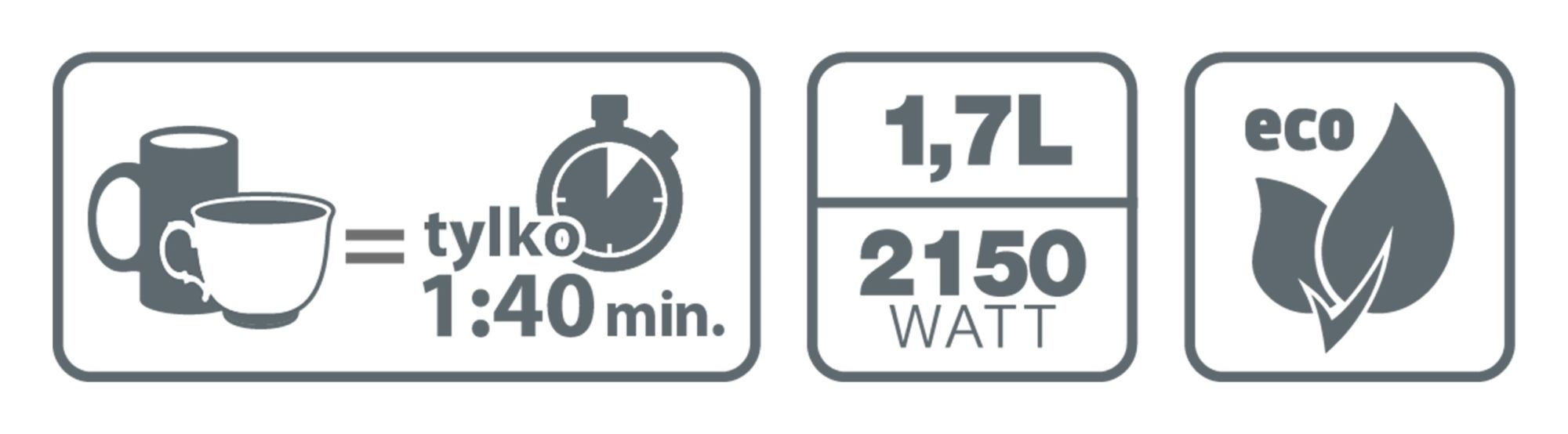 Eldom Elektrische Waterkoker C295 - 1,7L en BPA-vrij