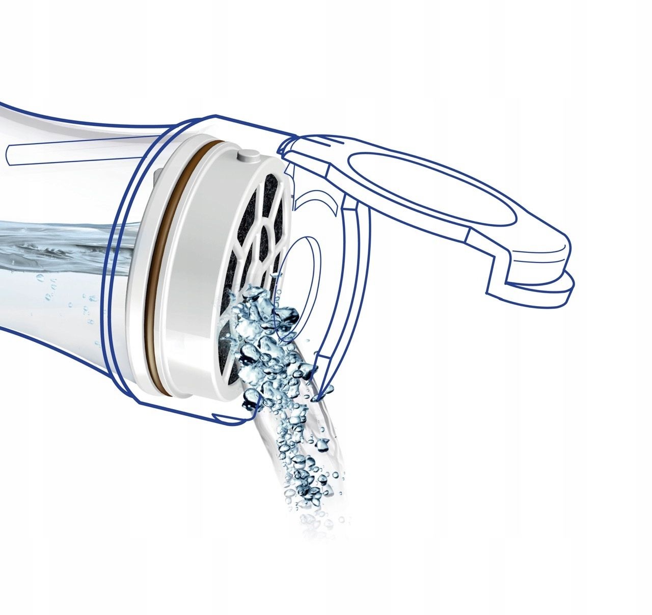 LAICA GlaSSmart Glazen Filterfles - Directe filtratie tijdens schenken