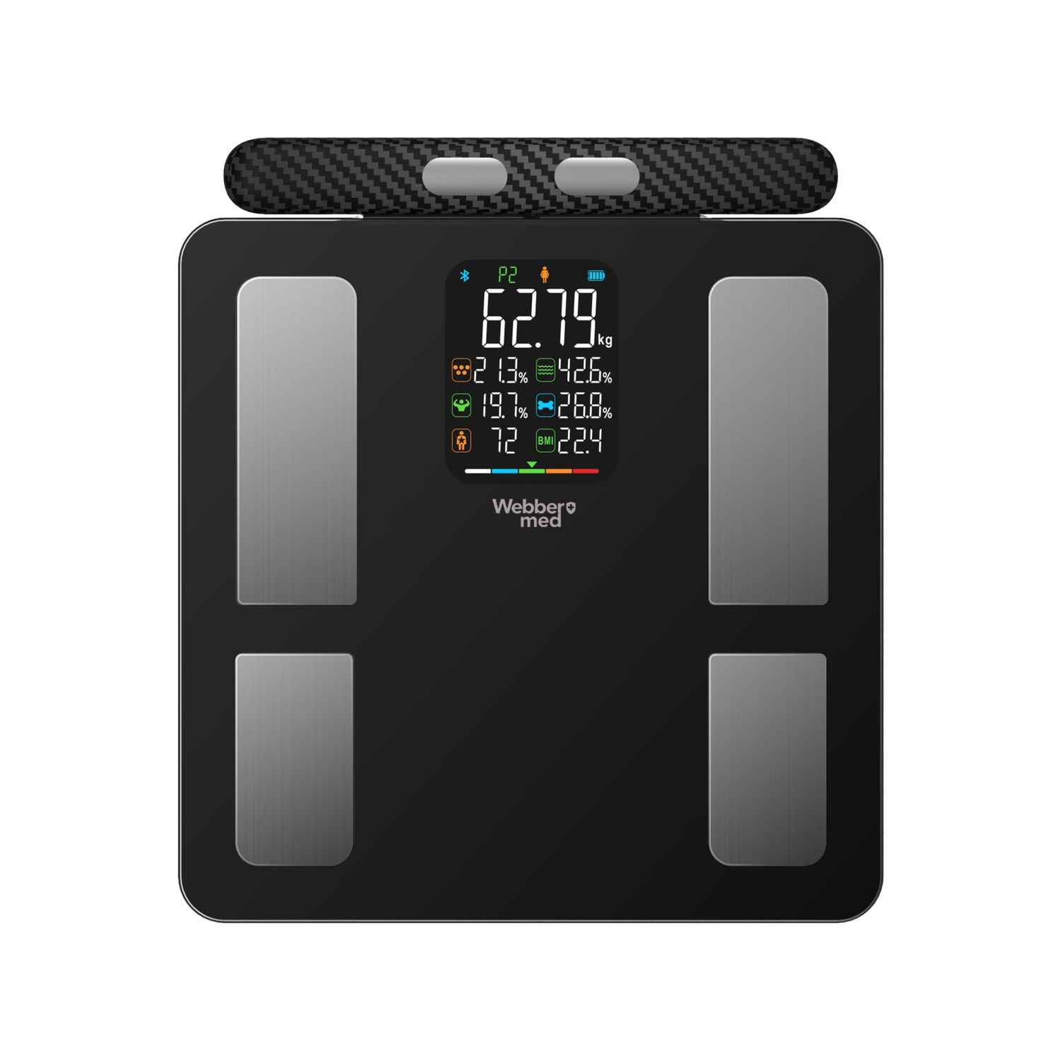 Webber Med Analyse Badkamerweegschaal IF2825A - 15 Lichaamsparameters