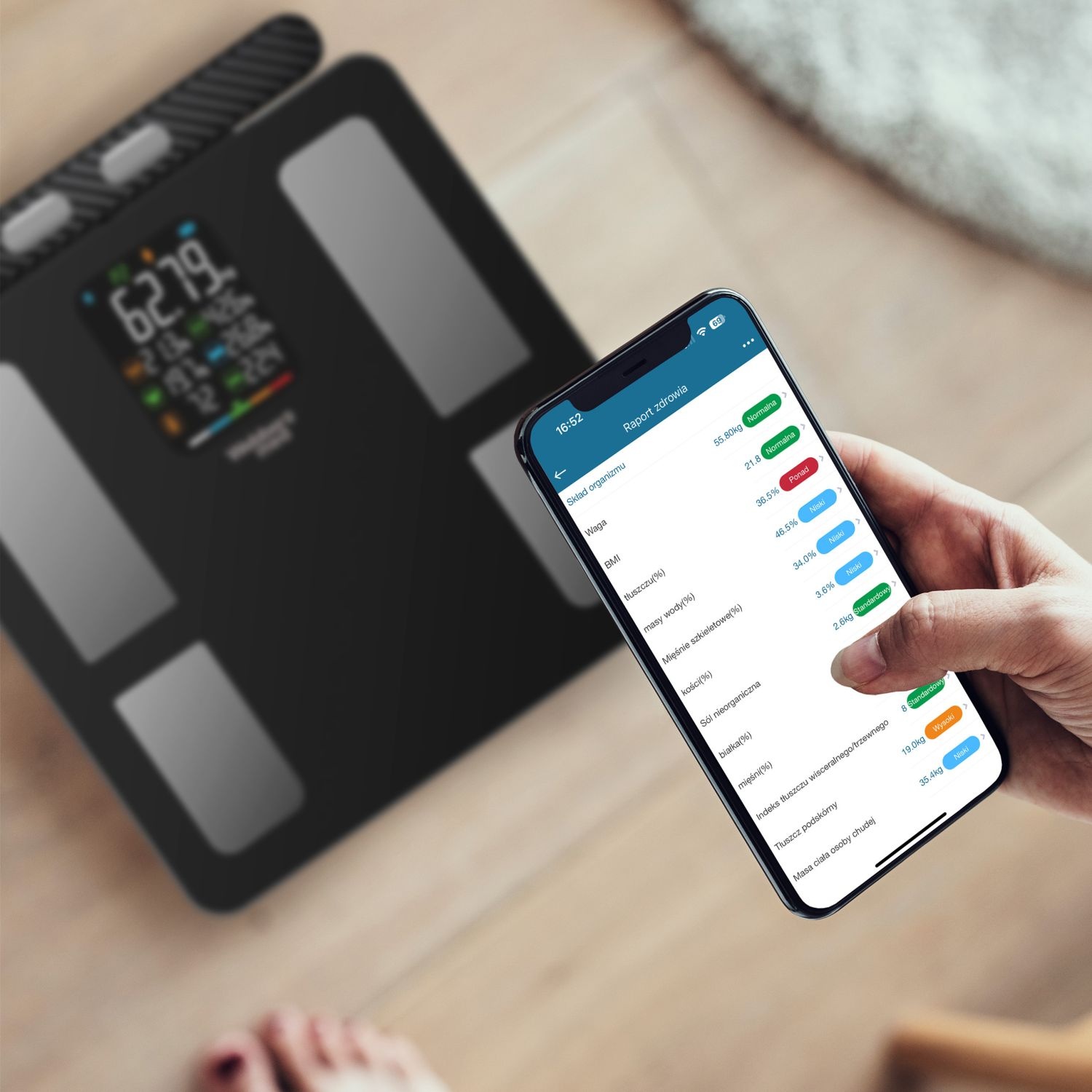 Webber Med Analyse Badkamerweegschaal IF2825A - 15 Lichaamsparameters