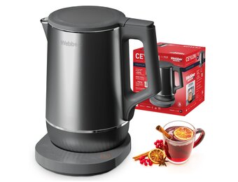 Webber CEYLON WK-717 Waterkoker - Stil met 6 Temperatuurstanden