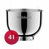 Webber RVS Mengkom 4L voor SM15 en SM16 - Hoogwaardig Roestvrij Staal