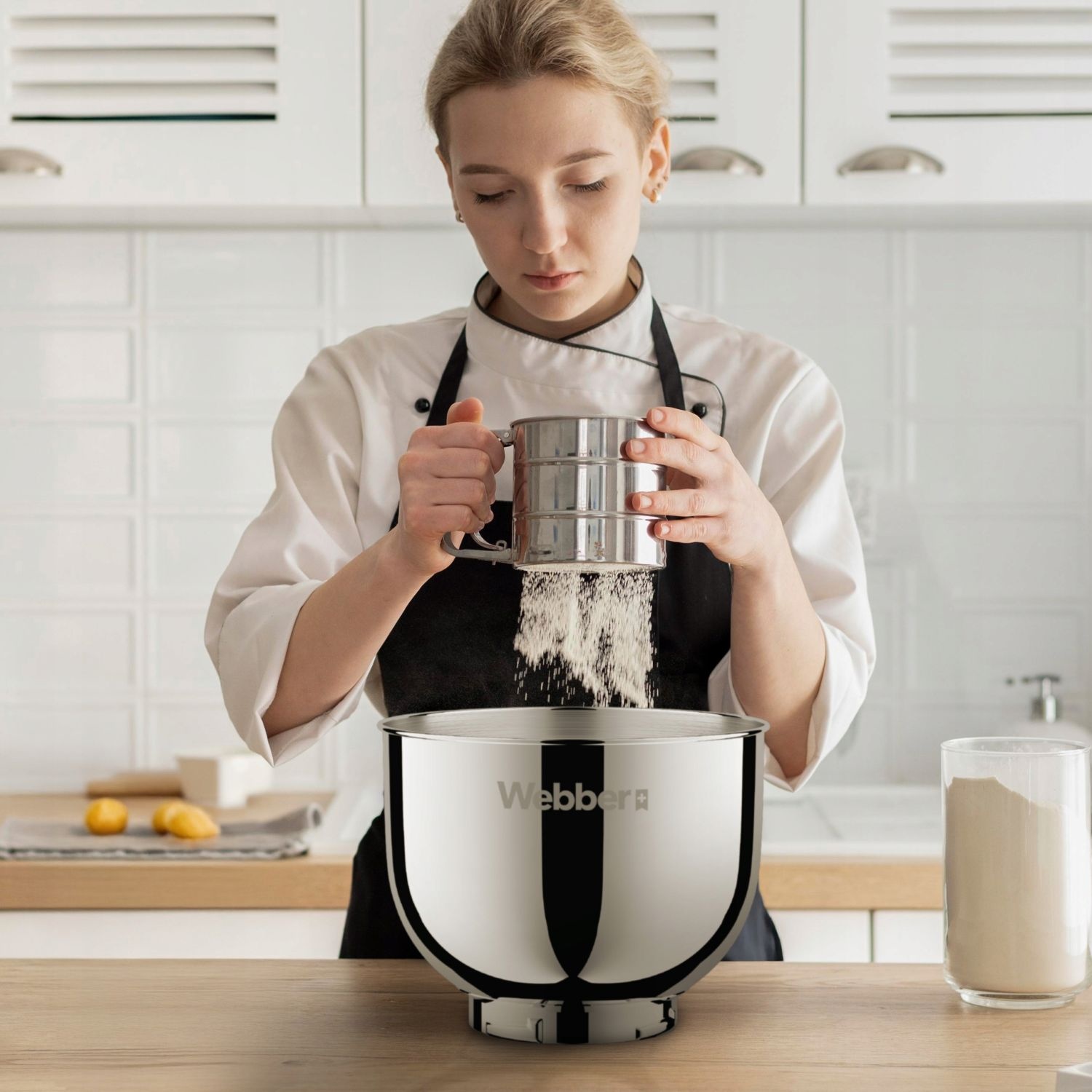 Webber RVS Mengkom 4L voor SM15 en SM16 - Hoogwaardig Roestvrij Staal