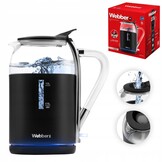 WEBBER Elektrische Waterkoker WK30 - 2200W Snel Koken & Veiligheid