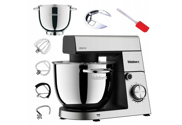 Webber Keukenmachine SM15 - Krachtige 2000W Planetaire Mixer