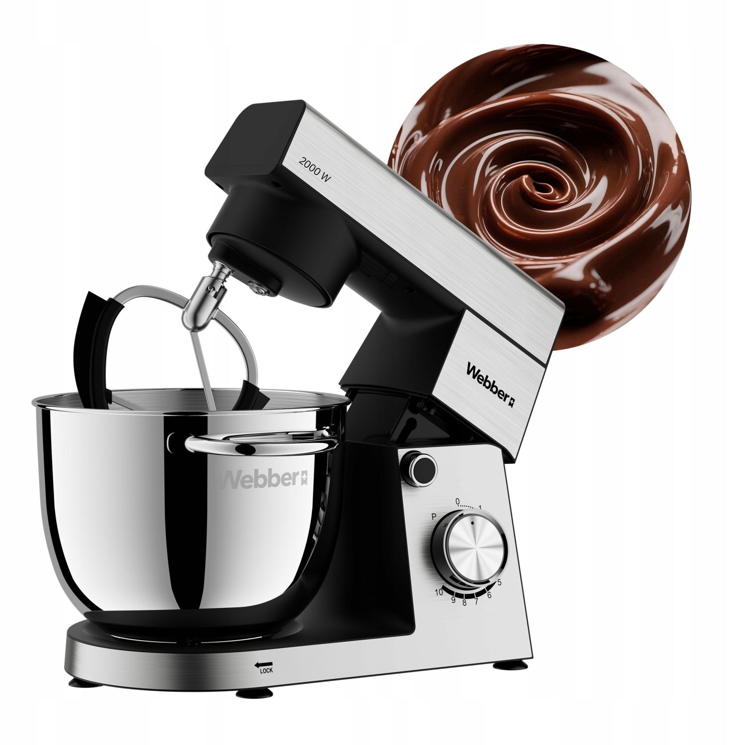 Webber Keukenmachine SM15 - Krachtige 2000W Planetaire Mixer
