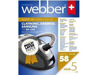Webber Stofzuigerzakken Samsung/Clatronic/Daewoo - 58 Stuks Voordeelpak